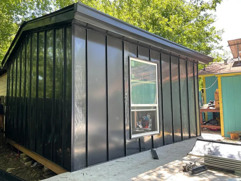 Black standing seam metal wall panels for Metal Roof Installation in Garfield Heights